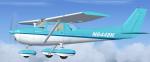 FSX Cessna 152 Two-tone Blue on White Textures